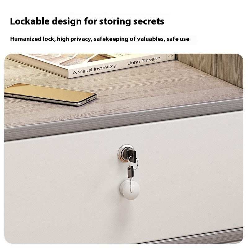 Bedside Table Modern Minimalist Small Storage Shelves