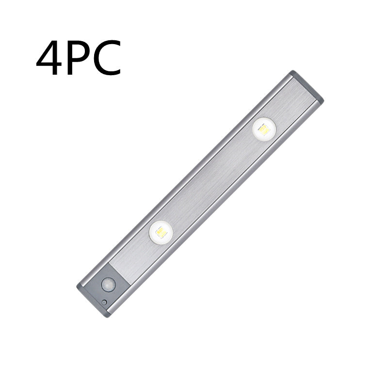 Motion Sensor Lamp Under The Cabinet Dimmable Cabinet Lamp Rechargeable Magnetic Suction Installation Kitchen Night Light Wardrobe Lamp